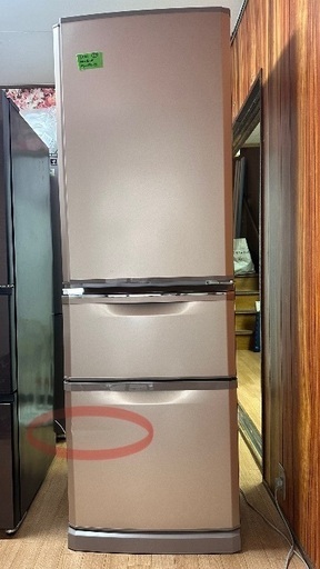 三菱 自動製氷つき3ドア冷蔵庫！