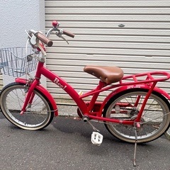 18インチ　自転車　子供　　赤色