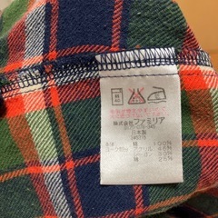 ファミリア　シャツ　120センチの画像