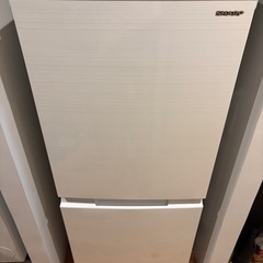 美品 SHARP 冷蔵庫 左右開き ホワイト 152リットル 一人暮らしの画像