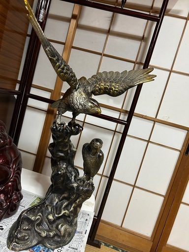 鷹　鷲　置物