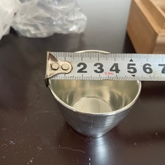 未使用　錫製　ぐい呑2個セットの画像