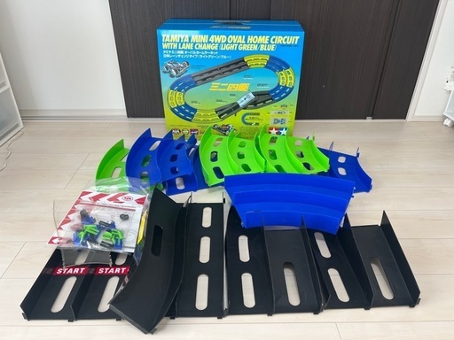 美品 ミニ四駆 コース TAMIYA タミヤ オーバルホームサーキット ブルー