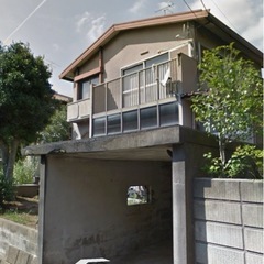 コンクリート車庫の屋根解体の画像