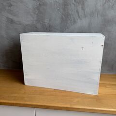 木 ブロック 白 50×36×18cm
