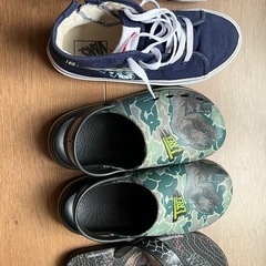 子供靴セット 22cm・20cm VANS クロックス 男の子用 美品