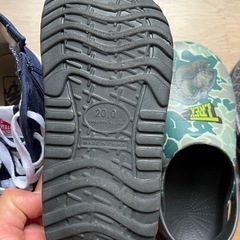 子供靴セット 22cm・20cm VANS クロックス 男の子用 美品の画像