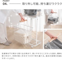 値引き7月末まで！！ランドリーワゴンの画像