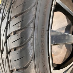 バリ山‼️4本セット　２０インチアルミホイール　アルファード  ヴェルファイア　エルグランド　２０インチアルミホイール　オデッセイ　フーガ　クラウン　レクサスの画像