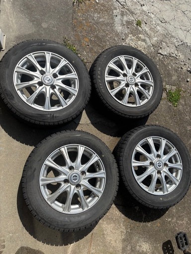 155/65R13 4穴x 100. タイヤ ホイール付 　4本セット