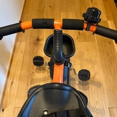 BTM TRIKE 子供用三輪車 押し棒付き・カゴ付きの画像