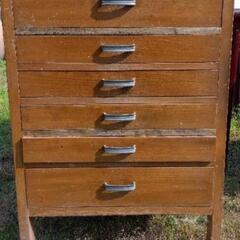昭和が滲む チェスト　造作家具