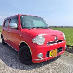 車検9年5月迄‼️ ボロかわレッド🎵 ミラココア 純正メッキパー...
