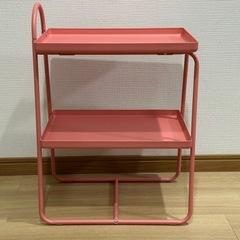 IKEA イケア　ハットーセン　ピンク　サイドテーブル　シェルフ...