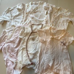 ベビー服10着(ミルクのシミあり) 50-60 