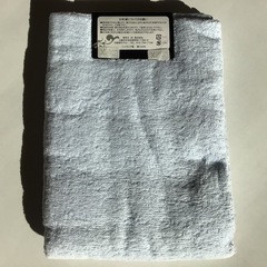 【新品未使用】青色バスタオルの画像