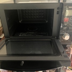 [山善] スチームオーブンレンジ 25L フラットタイプ 自動メニュー搭載  YRK-F251SV(B)　ジャンクの画像