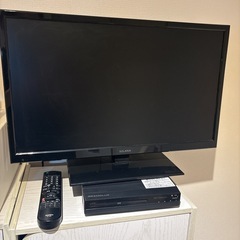 テレビ24V、DVDプレイヤー