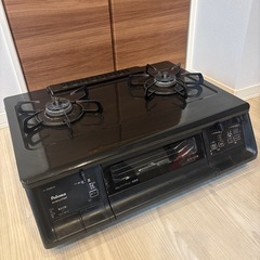 高機能ガステーブル　Paloma IC-365WA-R 水無し両...