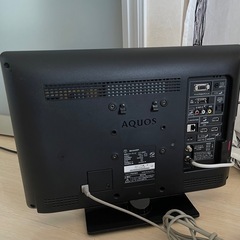 【決まりました】SHARP AQUOS テレビ　19型の画像