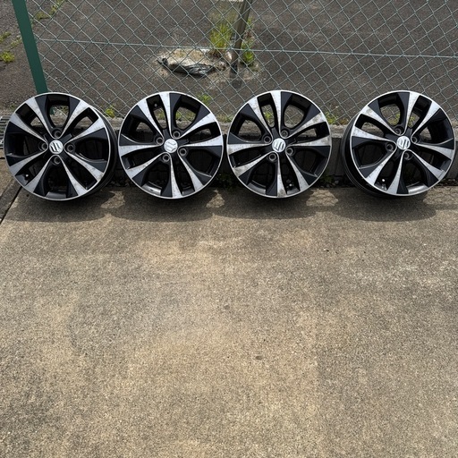 【スズキ純正】アルミホイール　ブラポリ