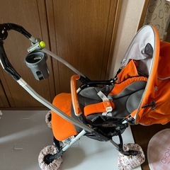 ⭐︎アップリカ⭐︎ベビーカーオレンジ色の画像