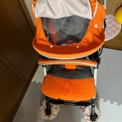 ⭐︎アップリカ⭐︎ベビーカーオレンジ色の画像