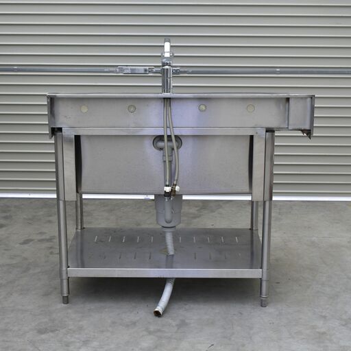 8/18中直】≪zyt2191ジ≫ ステンレス作業台 幅90cm 奥行45cm 背板付き