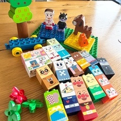 アンパンマン　はじめてのブロックワゴン(ケース)の画像