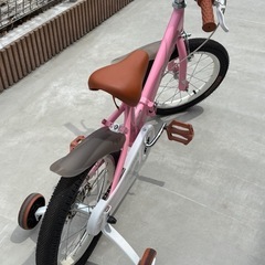 ピンクの自転車 16インチ (なぎさ) 柏の自転車の中古あげます