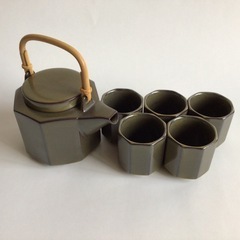 急須＆湯呑5客セット 八角型