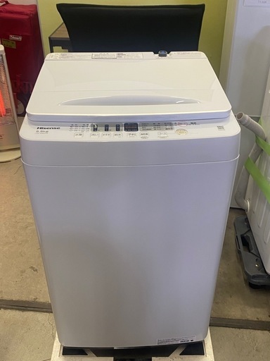 ◎ 洗濯機Hisense ハイセンス5.5kg HW-55E2W 2023年製動作確認