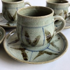 カップ＆ソーサー 5客セット 喫茶風 おしゃれの画像