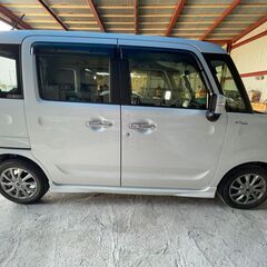 R2年スペーシアカスタム　ハイブリッドMK53S　パール　車検たっぷりR９年迄 　小走行　4WDの画像