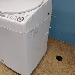 SHARP 電気洗濯乾燥機 洗濯/乾燥 8.0/4.5kg 2022年製 ES-TX8G-Wの画像