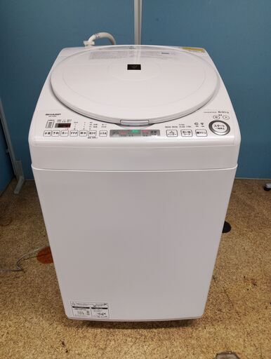 SHARP 電気洗濯乾燥機 洗濯/乾燥 8.0/4.5kg 2022年製 ES-TX8G-W