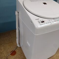 SHARP 電気洗濯乾燥機 洗濯/乾燥 8.0/4.5kg 2022年製 ES-TX8G-Wの画像