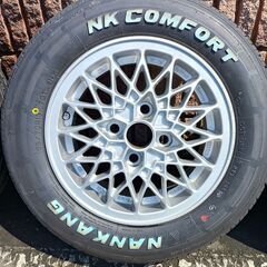 West Germany 西ドイツ製。TOYOTA トヨタ 純正 INTRA イントラ 13インチ×5J＋45 4穴 PCD100 ハブ54mmメッシュタイプホイール4本セット。の画像