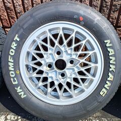 West Germany 西ドイツ製。TOYOTA トヨタ 純正 INTRA イントラ 13インチ×5J＋45 4穴 PCD100 ハブ54mmメッシュタイプホイール4本セット。の画像