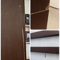 ジモティー見た！で5%OFF【キッチンボード】河口家具製作所  ダイニングボード レンジボード カップボード 食器棚 キッチン収納:ブラウン の画像