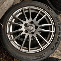 ZACK JP-104　タイヤ、ホイールセット　205/55R17　