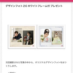 スタジオアリス  写真2枚フレーム付き