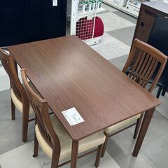 ★ジモティ割あり★  ダイニングセット ブラウン H69×D80...