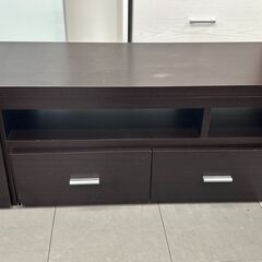 ★ジモティ割あり★  テレビ台 ブラウン H38×D39×W11...