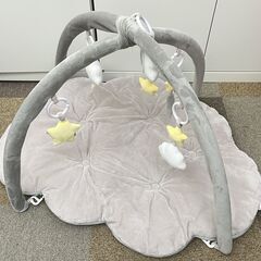 ij2406HI ふわふわくものプレイジムマット プレイマット ベビーマット ベビージム 室内 赤ちゃん 新生児 グレー ベビー用品の画像