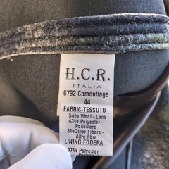 イタリア製　オシャレデザインのHCRのウールジャケット　新品　￥63800円の画像