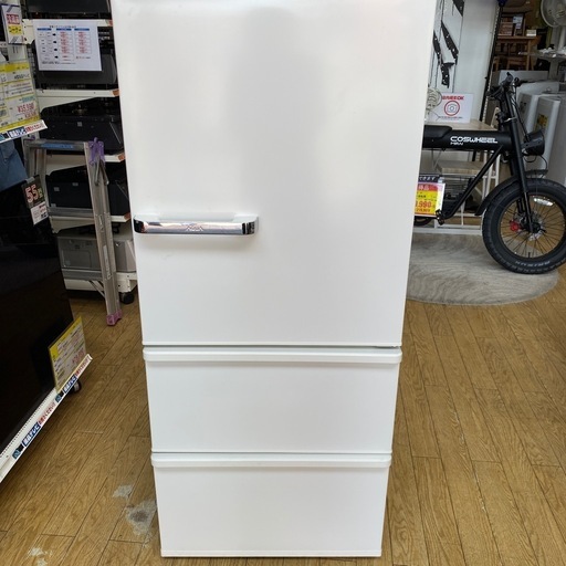 ?人気?AQUA 2022年式 272L冷蔵庫 AQR-SV27MW-1 ホワイト 耐熱テーブル ファミリー 料理 右開き No597