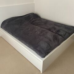 IKEA MALM ベッドフレーム（ホワイト）引き出し2個付き