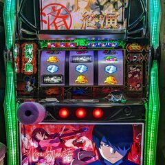 【パチスロ実機 】初代化物語　コイン不要機付き