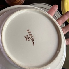 YAMATO JAPAN ビンテージ　アンティーク　喫茶店　まとめて　シンプル皿　6枚の画像